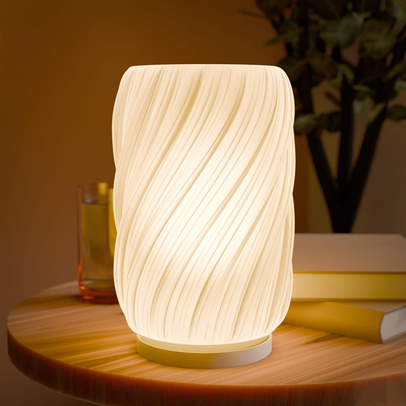 Ondula Lampshade, pantalla de lámpara con relieve ondulado